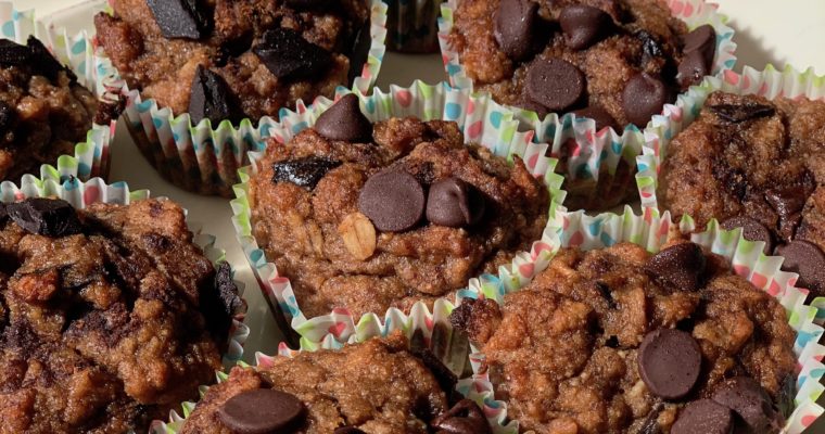 Healthy Banana Apple Muffins