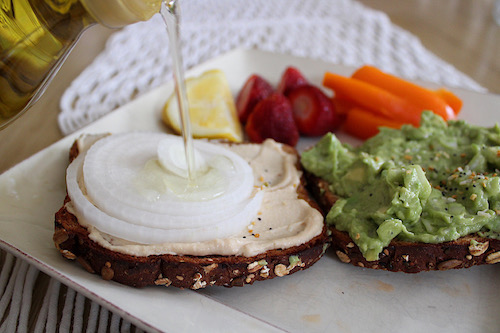 Hummus and Avocado Toast