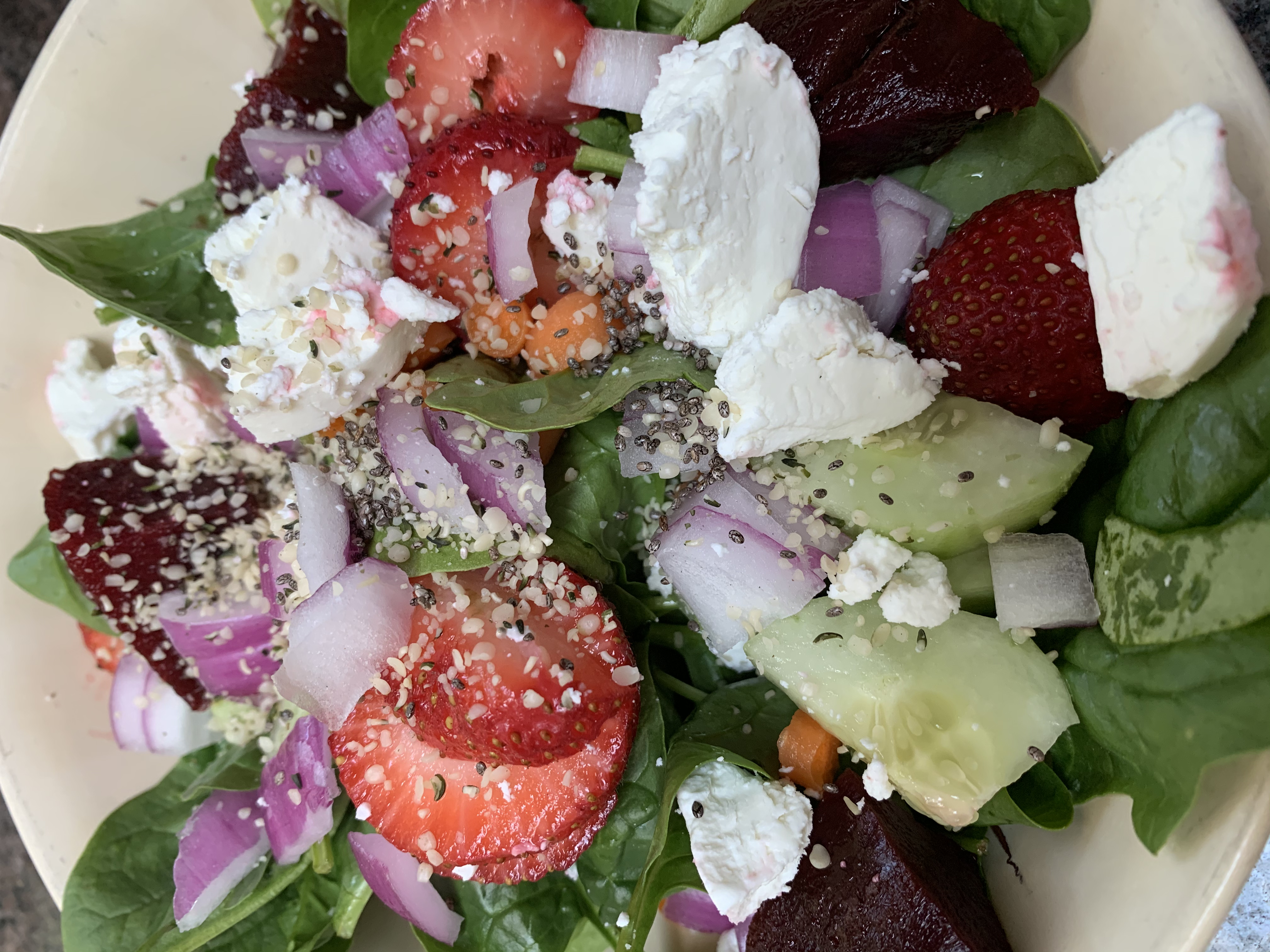 Strawberry Spinach Summer Salad
